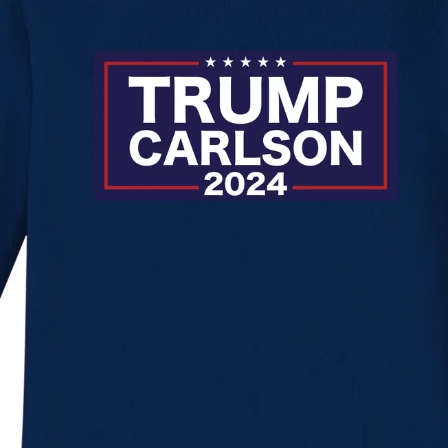 Trump Carlson 2024 Baby Long Sleeve Bodysuit