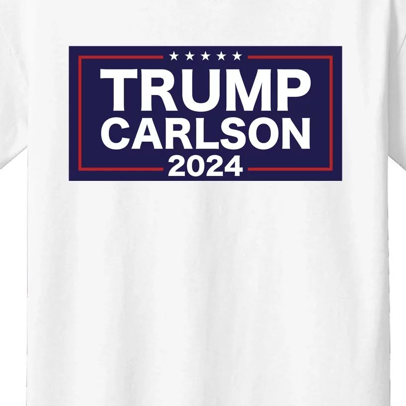 Trump Carlson 2024 Kids T-Shirt