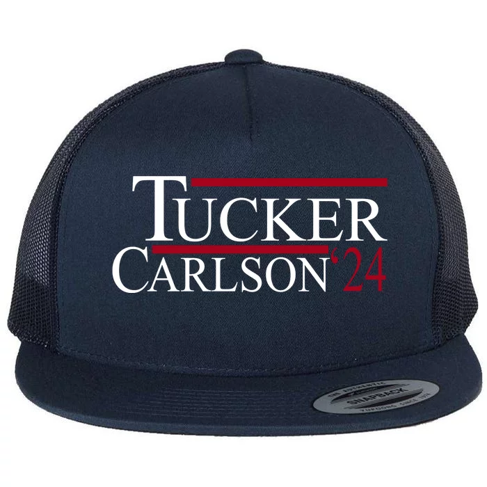 Tucker Carlson 2024 President Elections Political Flat Bill Trucker Hat