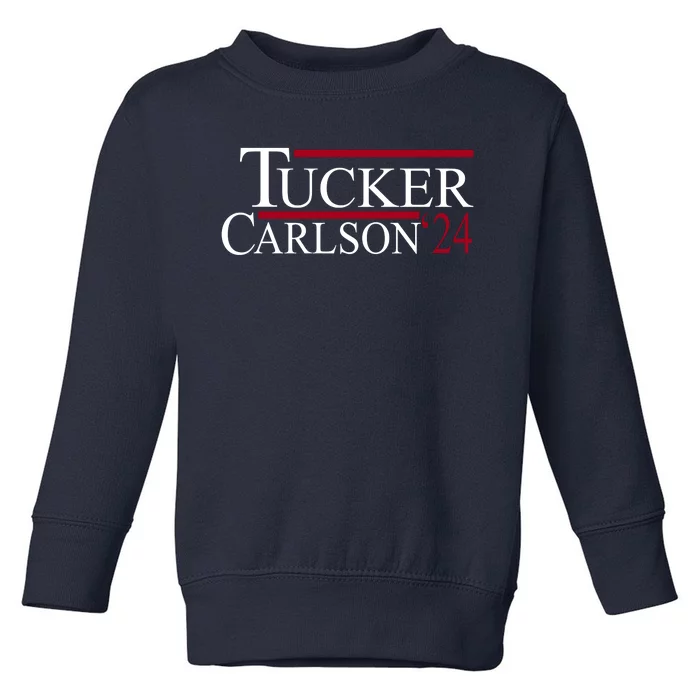 Tucker Carlson 2024 President Elections Political Toddler Sweatshirt