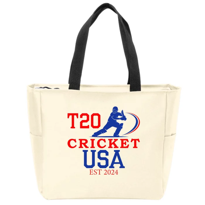 T20 Cricket 2024 Usa Zip Tote Bag