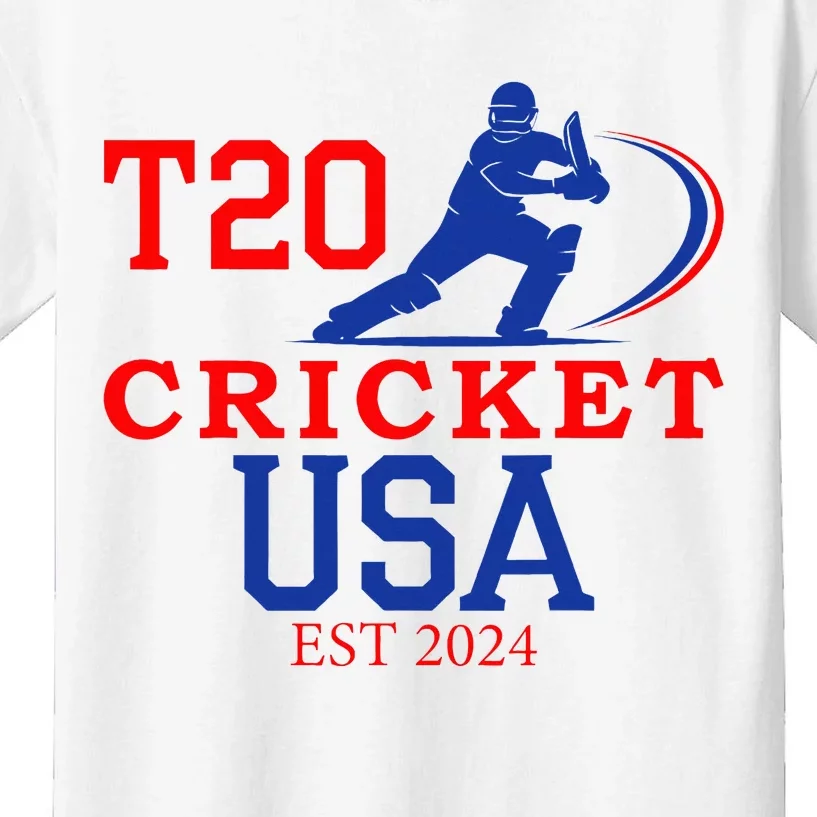 T20 Cricket 2024 Usa Kids T-Shirt