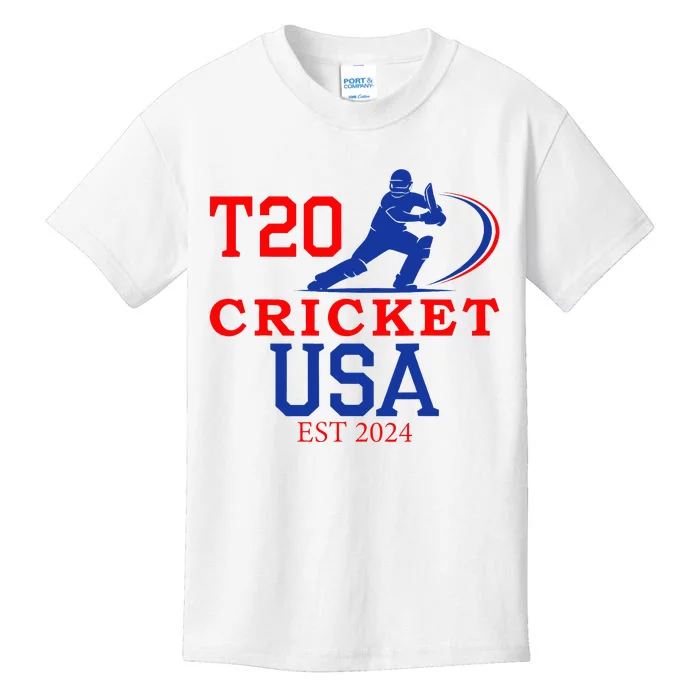 T20 Cricket 2024 Usa Kids T-Shirt