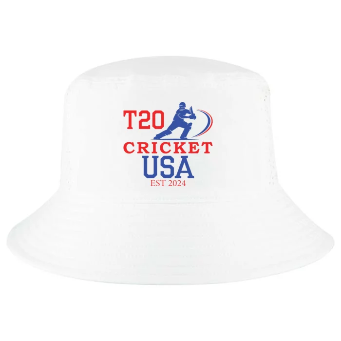 T20 Cricket 2024 Usa Cool Comfort Performance Bucket Hat