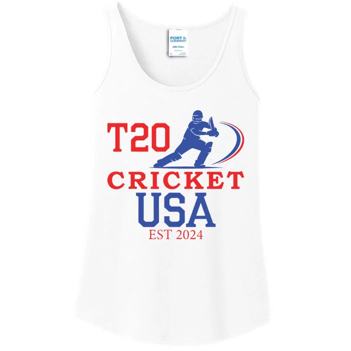 T20 Cricket 2024 Usa Ladies Essential Tank