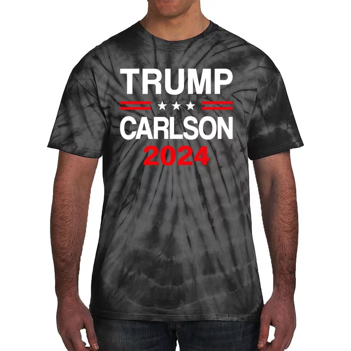 Trump Carlson 2024 President Election Pro America Tie-Dye T-Shirt