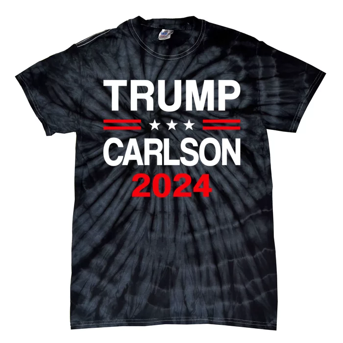 Trump Carlson 2024 President Election Pro America Tie-Dye T-Shirt