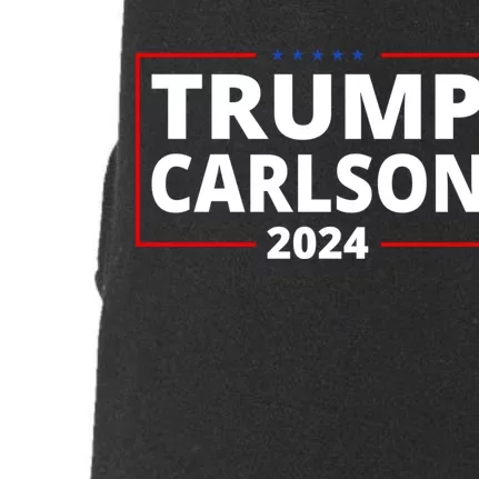 Trump Carlson 2024 President Election Pro America Doggie 3-End Fleece Hoodie