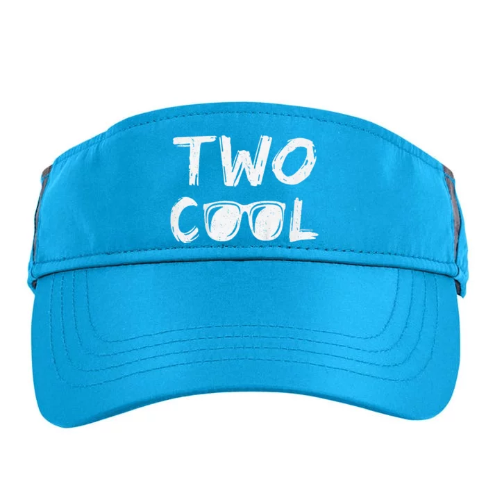 Two Cool 2nd Birthday Gift 2 Year Old Boy Second Bday Adult Drive Performance Visor