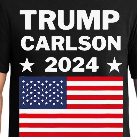 Trump Carlson 2024 Pro America Pajama Set