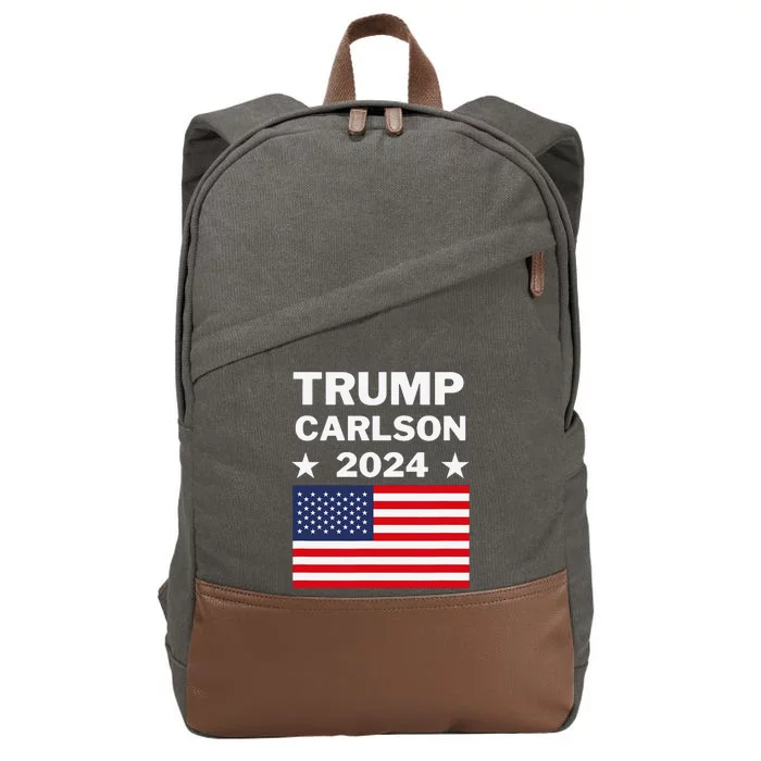 Trump Carlson 2024 Pro America Cotton Canvas Backpack