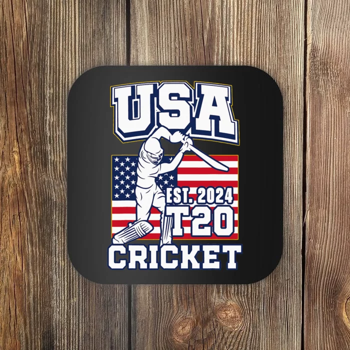 T20 Cricket 2024 Usa Cricket Fans Coaster