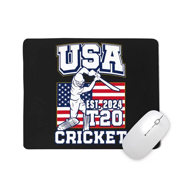 T20 Cricket 2024 Usa Cricket Fans Mousepad