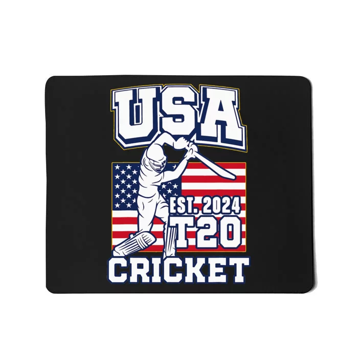 T20 Cricket 2024 Usa Cricket Fans Mousepad