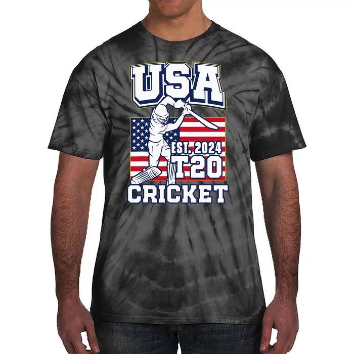 T20 Cricket 2024 Usa Cricket Fans Tie-Dye T-Shirt