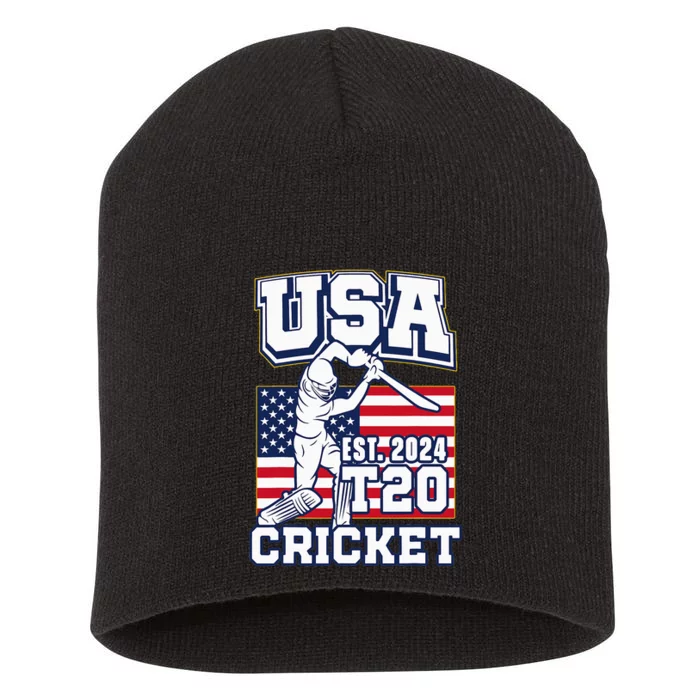 T20 Cricket 2024 Usa Cricket Fans Short Acrylic Beanie