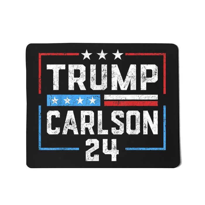 Trump Carlson 2024 President Election Pro America Us Flag Mousepad