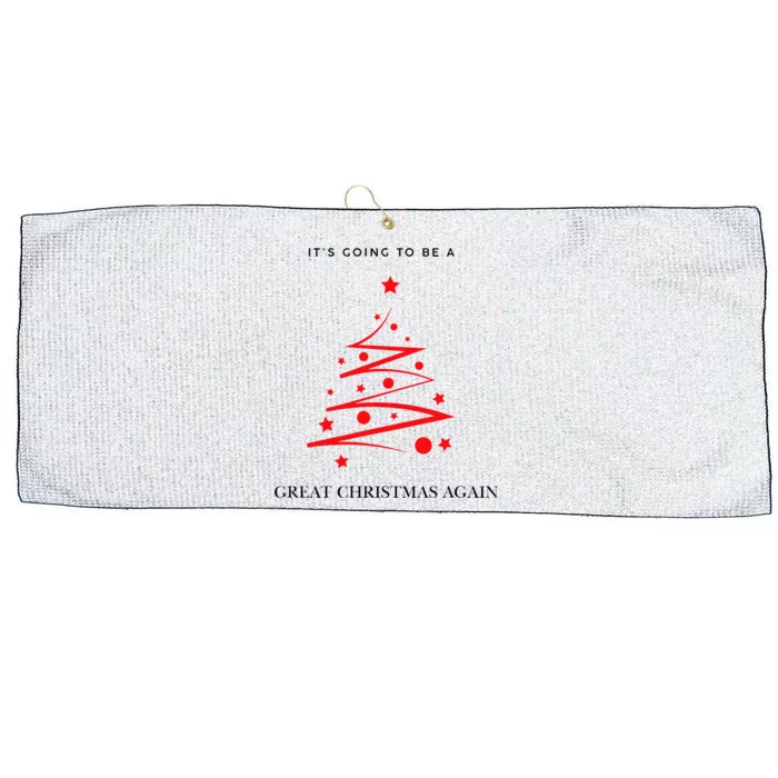 Trump Christmas 2024 Large Microfiber Waffle Golf Towel