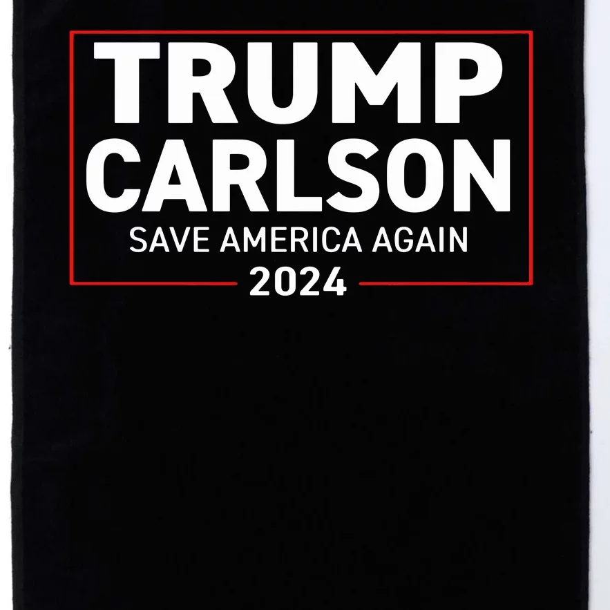 Trump Carlson 2024 President Election Pro America US Flag Platinum Collection Golf Towel