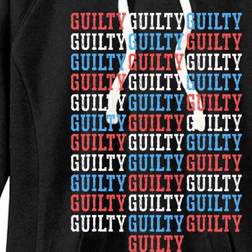 Trump Convicted 34 Felony Crimes Women's Fleece Hoodie