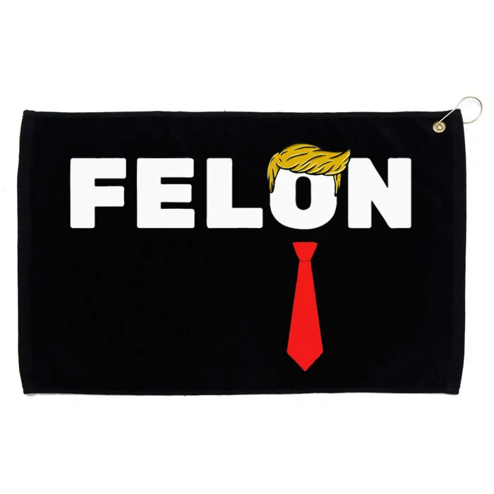 Trump Convicted 34 Felony Crimes Grommeted Golf Towel