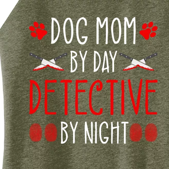 True Crime And Dogs Dog Mom Detective Murder Show Murderino Gift Women’s Perfect Tri Rocker Tank