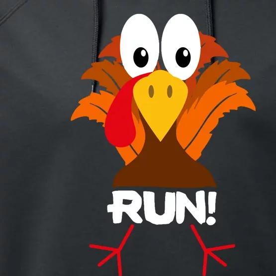 Turkey Costume Adult Running Face Turkey Trot Performance Fleece Hoodie