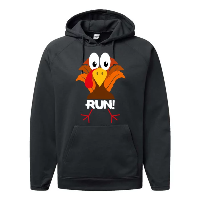 Turkey Costume Adult Running Face Turkey Trot Performance Fleece Hoodie