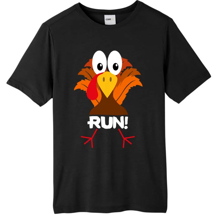 Turkey Costume Adult Running Face Turkey Trot ChromaSoft Performance T-Shirt