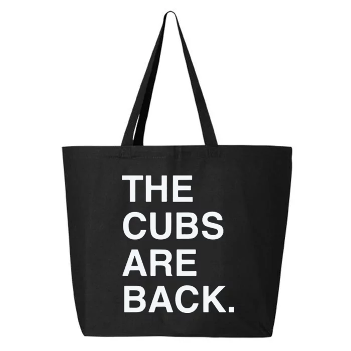 The Cubs Are Back 25L Jumbo Tote