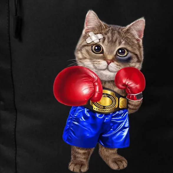 Tabby Cat As Boxing Champion, Boxer Daily Commute Backpack