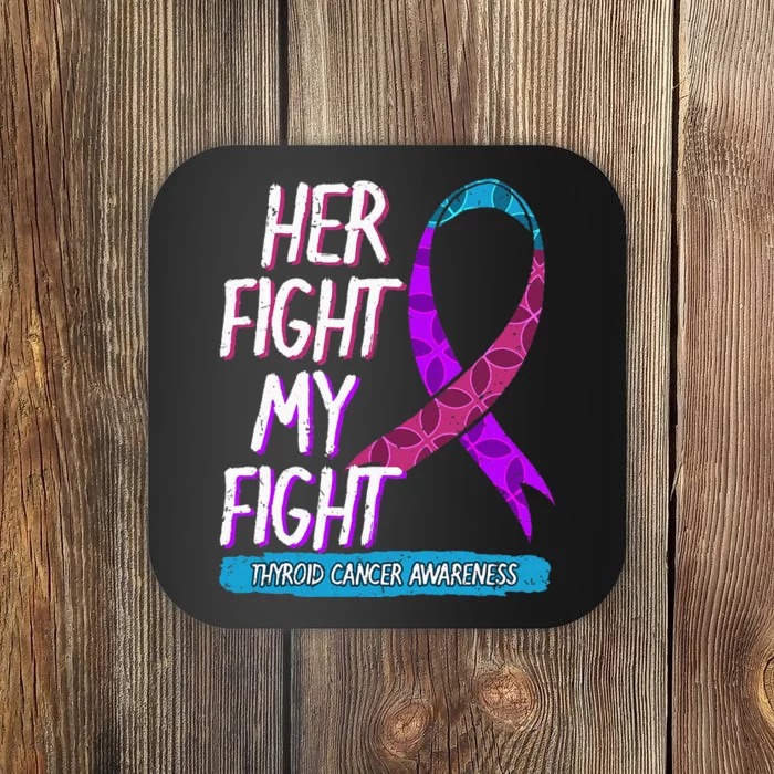 Thyroid Cancer Awareness Ribbon Endocrinologist Gift Idea Coaster