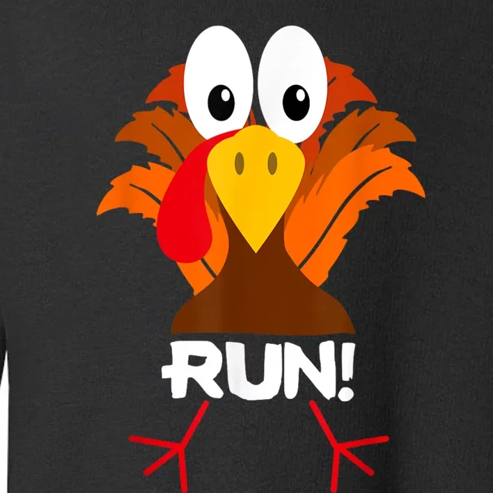 Turkey Costume Adult Running Face Turkey Trot Toddler Sweatshirt