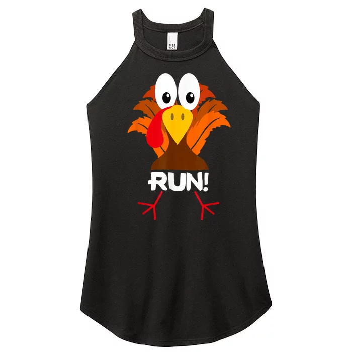 Turkey Costume Adult Running Face Turkey Trot Women’s Perfect Tri Rocker Tank