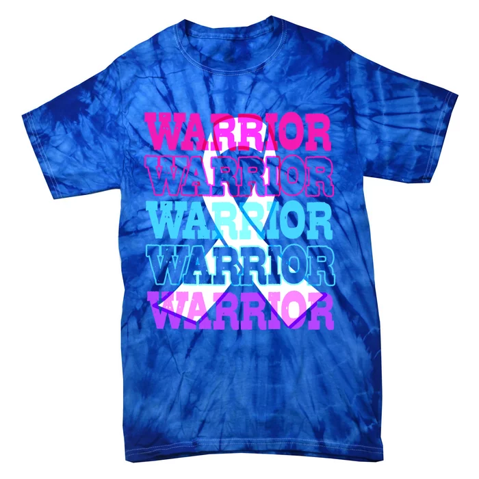 Thyroid Cancer Awareness Thyroid Cancer Warrior Gift Tie-Dye T-Shirt