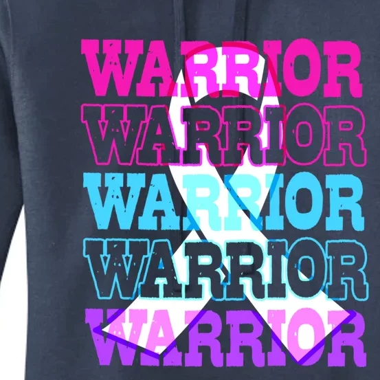 Thyroid Cancer Awareness Thyroid Cancer Warrior Gift Women's Pullover Hoodie