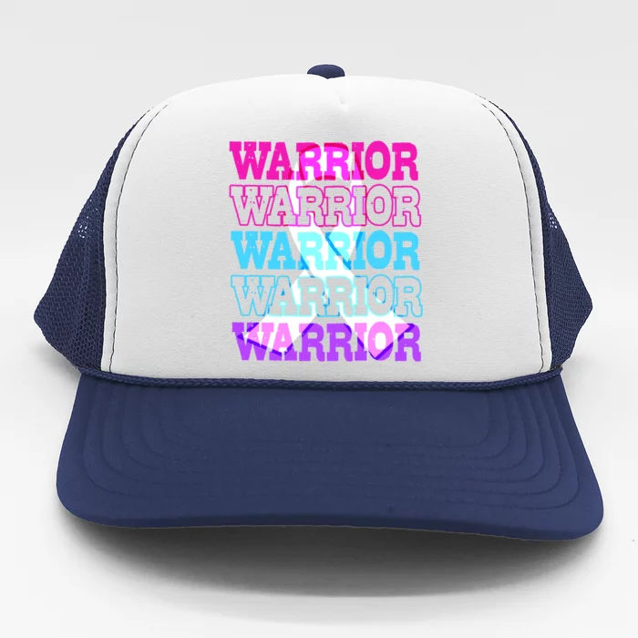 Thyroid Cancer Awareness Thyroid Cancer Warrior Gift Trucker Hat