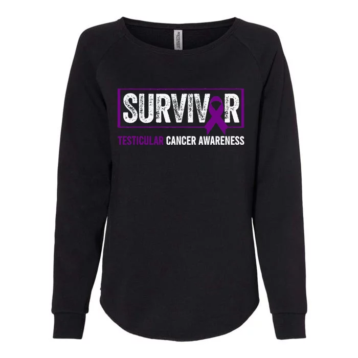 Testicular Cancer Awareness Testicular Cancer Survivor Womens California Wash Sweatshirt