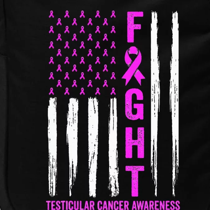 Testicular Cancer Awareness Orchid Ribbon Fight Support Impact Tech Backpack