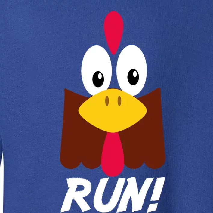 Turkey Costume Adult Running Face Turkey Gift Toddler Sweatshirt