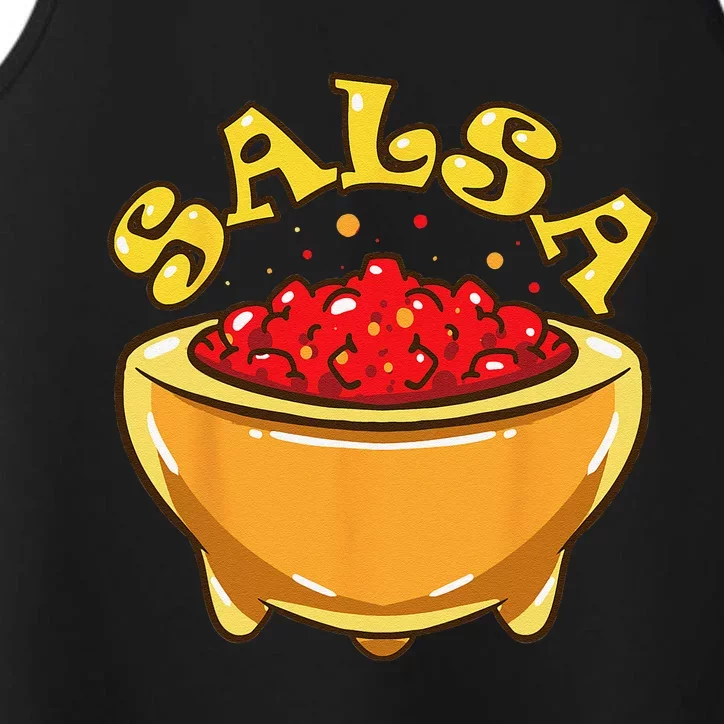 Tortilla Chips And Salsa Funny Matching Halloween Costumes Performance Tank