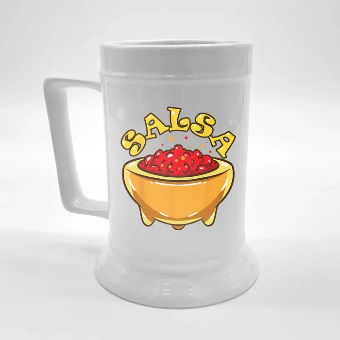 Tortilla Chips And Salsa Funny Matching Halloween Costumes Front & Back Beer Stein