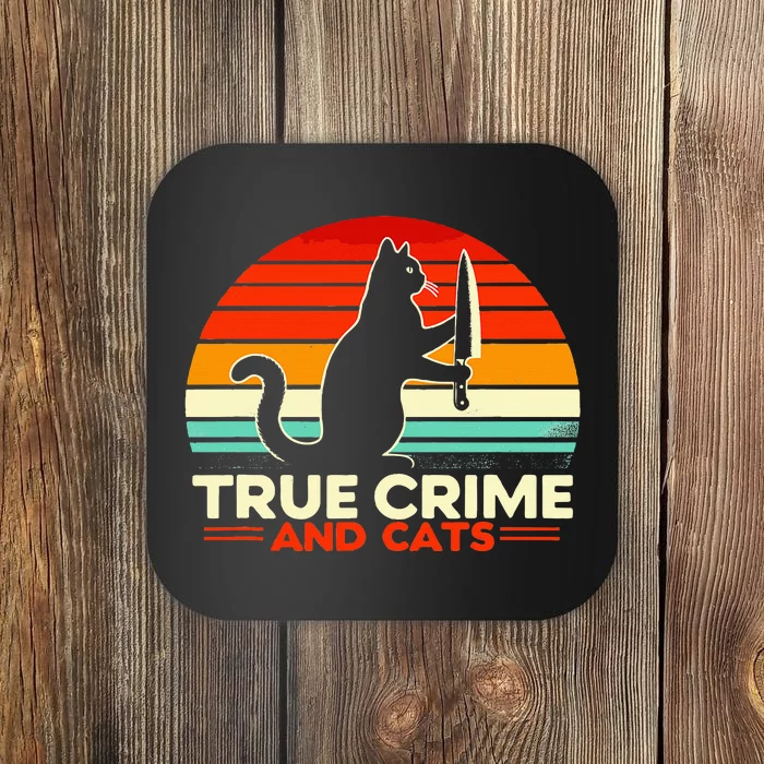 True Crime And Cats Coaster