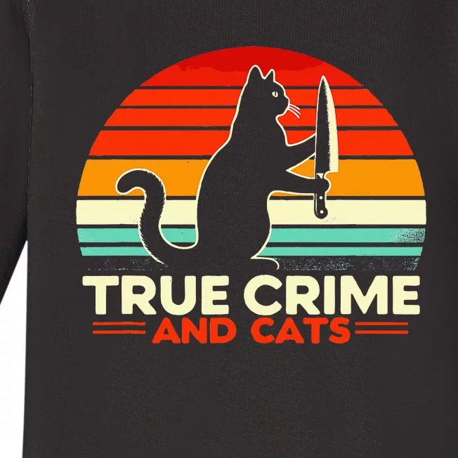 True Crime And Cats Baby Long Sleeve Bodysuit