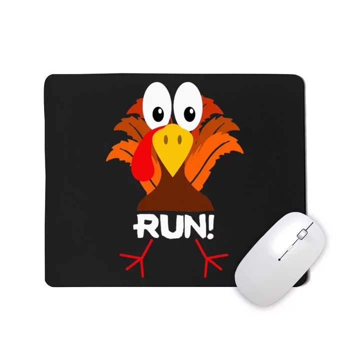 Turkey Costume Adult Running Face Turkey Trot Mousepad