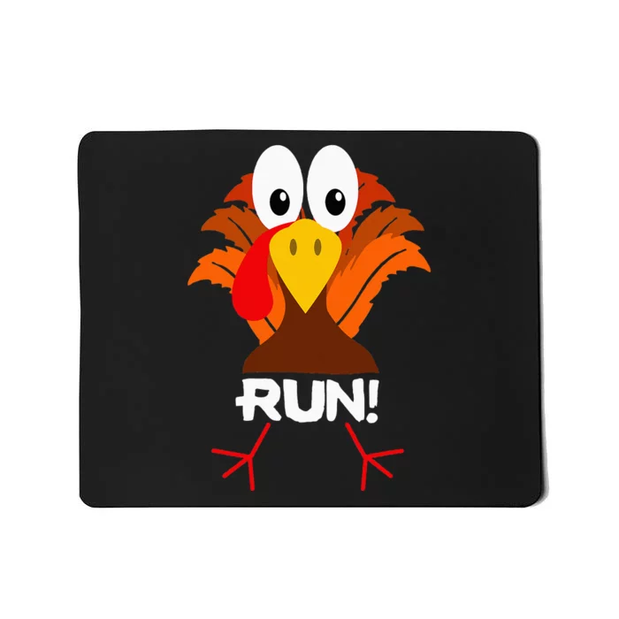 Turkey Costume Adult Running Face Turkey Trot Mousepad