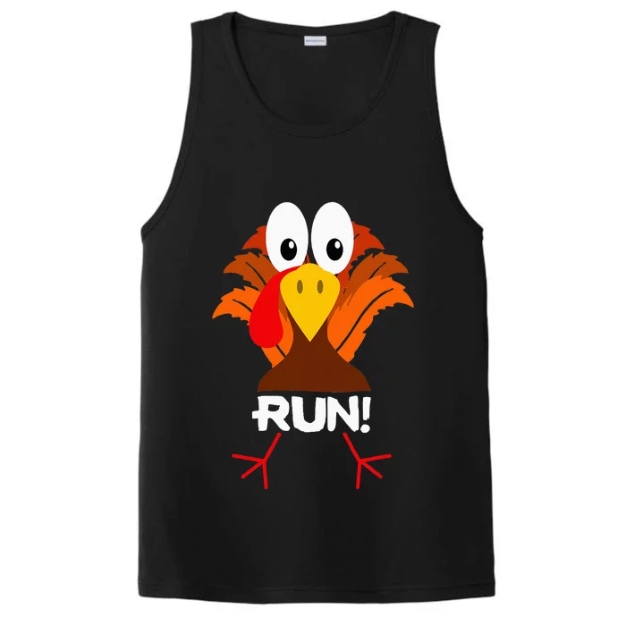 Turkey Costume Adult Running Face Turkey Trot Performance Tank