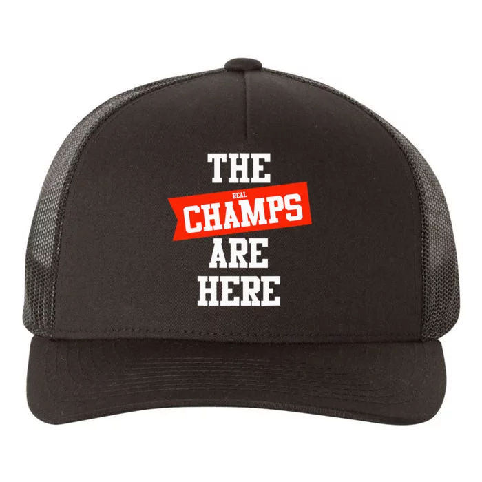 The Champs Are Here Fantasy Winner Yupoong Adult 5-Panel Trucker Hat