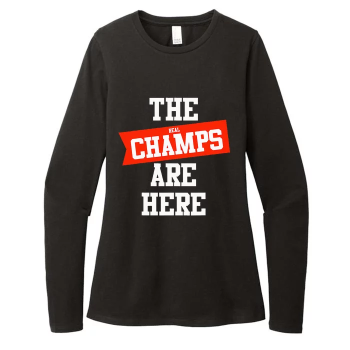 The Champs Are Here Fantasy Winner Womens CVC Long Sleeve Shirt