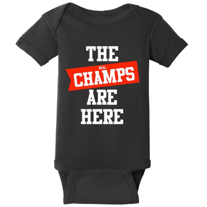 The Champs Are Here Fantasy Winner Baby Bodysuit